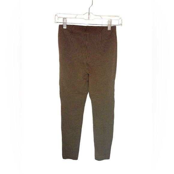 J.Jill Ponte Check Pattern Pull-on Leggings Black/Acorn Ankle Length - Picture 2 of 5